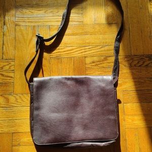 Yosemite leather laptop messenger bag Large